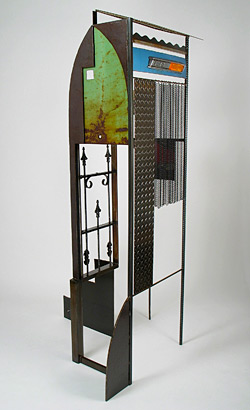 Lisa Fedon: 'Behind Closed Doors', steel sculpture