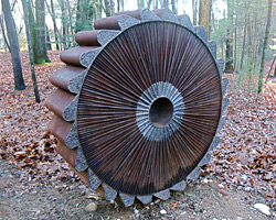 Vicente Garcia: 'Steel Wheel', sheet metal, pipe and rebar